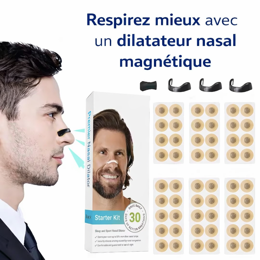 dilateur nasal premier – kit de démarrage – 30 jours de respiration améliorée