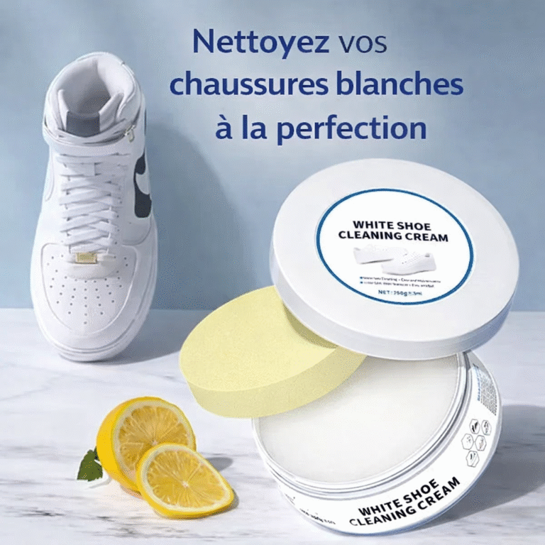 pâte nettoyante chaussures blanches – nettoyage sans eau, détachant rapide