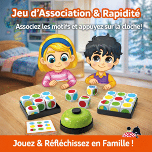 jeu d’association & rapidité – pattern pairing avec cloche 🧠🔔 | jeu Éducatif famille & enfants
