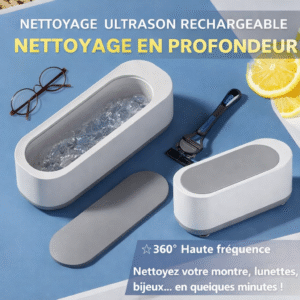 machine de nettoyage ultrason rechargeable – nettoyage profond 360° • haute fréquence