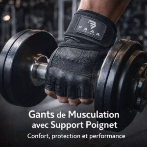 gants de musculation avec support poignet – cuir renforcé, respirants & ajustables fafa sport