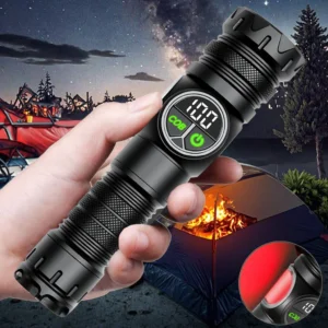 Lampe Torche LED Multifonctionnelle – Magnétique, 9 Modes, Étanche USB-C