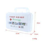 Trousse de Premiers Secours "The Bodyguard" – Kit Complet 160 Pièces, 25 Personnes, Portable - 21x14x7.5cm – Image 4