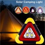 Triangle de Signalisation LED Solaire – Lampe de Travail, Power Bank d'Urgence - 270x240mm – Image 3