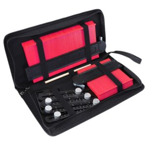 Kit de Gabarits de Contour et Règle Multi-Angle – Précision, Duplication de Formes, Mesure Facile - 362x72x52 mm