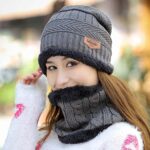 Ensemble Bonnet + Cache-Cou en Tricot Doublé Polaire – Ultra-Chaud & Confort Absolu