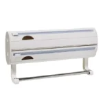 Dévidoir Mural Cuisine 3 en 1 – Distributeur Film et Essuie-Tout, Découpe Facile – Image 2