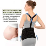 Ceinture de Grossesse Ajustable – Soutien Dos et Ventre, Avec Bretelles – Image 3