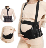 Ceinture de Grossesse Ajustable – Soutien Dos et Ventre, Avec Bretelles – Image 4