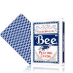 Jeu de Cartes Bee Club Special Bleu - Qualité Casino Premium - Finition PVC Durable
