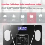 Pèse-Personne Intelligent Connecté Bluetooth – Balance Digitale IMC & Graisse Corporelle avec Application Mobile – Image 4