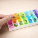 Pilulier Semainier 7 Jours – Rangement Médicaments Matin et Soir, Portable