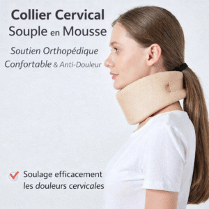 collier cervical souple en mousse – soutien orthopédique confortable & anti douleur
