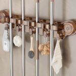 support mural universel pour balais et serpillères à ventouse organisateur de rangement suspendu avec crochets