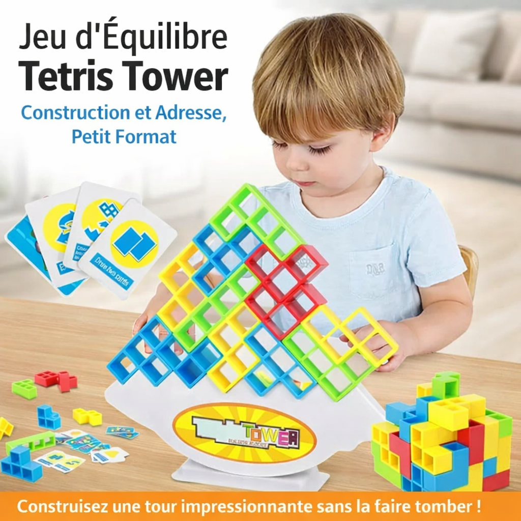 jeu d'Équilibre tetris tower – construction et adresse, petit format