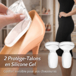 protège talons 2 en 1 en silicone gel coussinets anti douleur et anti glisse confort invisible pour chaussures