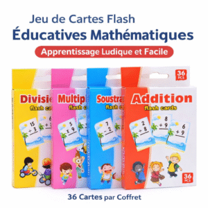 jeu de cartes flash Éducatives mathématiques 36 pièces apprentissage ludique et facile