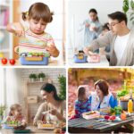 divided lunch box jaune