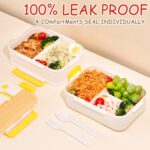 divided lunch box jaune