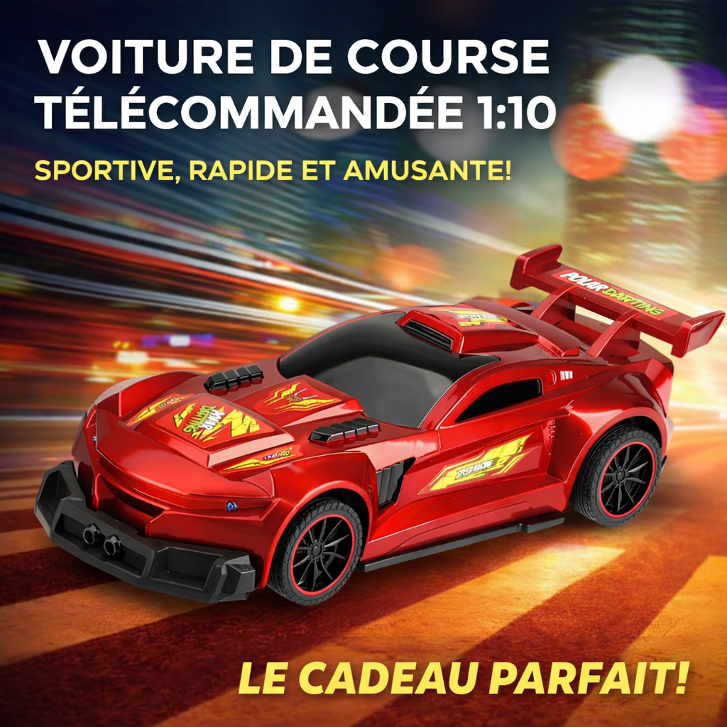 voiture de course télécommandée 1:10 design sportif et rapide idée cadeau enfantl grand