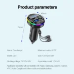 car mp3 player atmosphere lighting