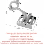 support de téléphone pour moto en metal