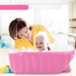 inflatable baby bath rose