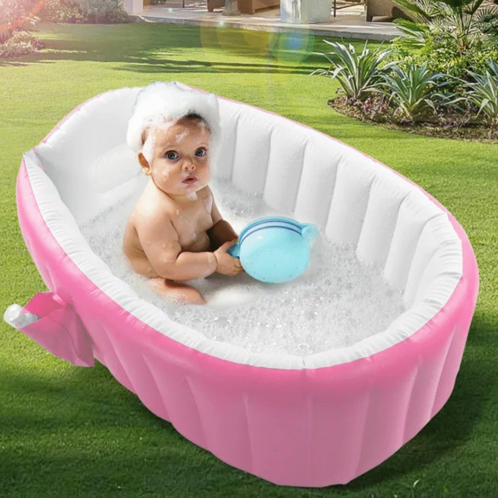inflatable baby bath rose