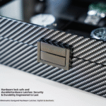 boîte de rangement pour montres finition fibre de carbone coffret présentoir de luxe