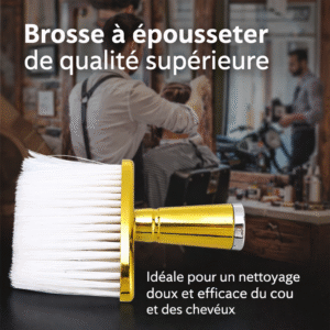 brosse pour barbe dorée