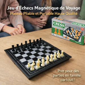 jeu d'Échecs magnétique de voyage plateau pliable et portable haute qualité