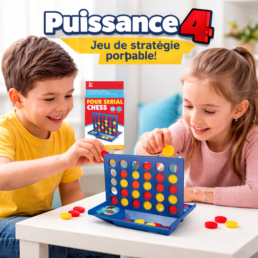 jeu de société puissance 4 mini jeu de stratégie portable pour enfants et famille