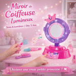 miroir de coiffeuse enfant lumineux – sons & lumières | dès 3 ans