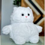 peluche chat blanc