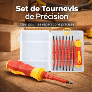 set tournevis avec boite