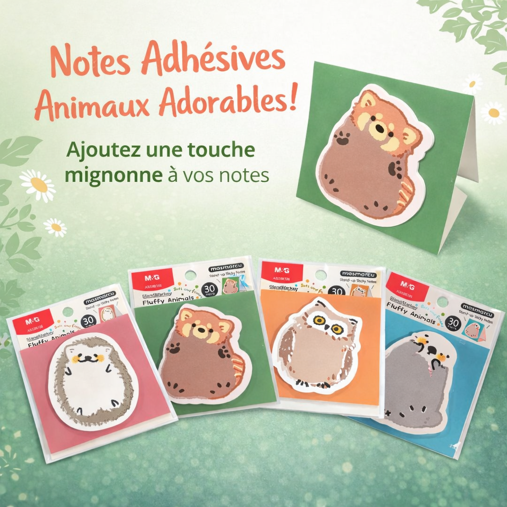 sticky note animals