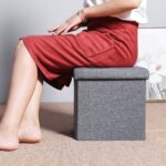 boite de rangement pouf