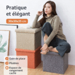boite de rangement pouf