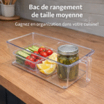 rangement transparent pour refrigerateur moyen